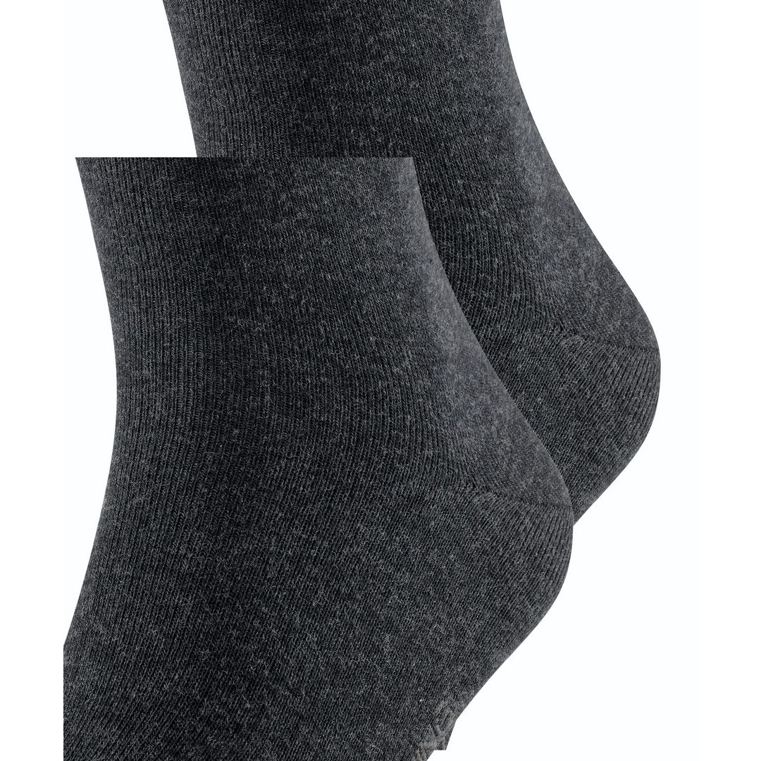 Falke Doppelpack Socke Swing anthrazit 14633 - 3080 Basic Baumwolle