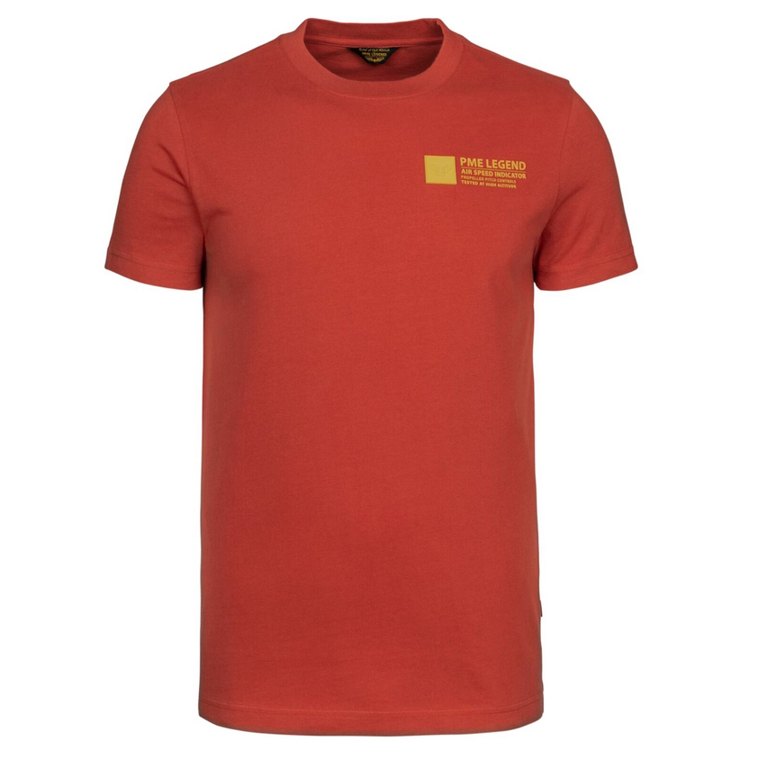 PME Legend Herren T-Shirt short sleeve peach heavy rot PTSS216571 3048 ketchup