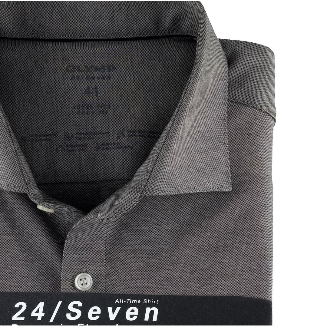 Olymp Level Five 24/Seven Dynamic Flex Jersey Body Fit Hemd Businesshemd 200684 69 graphit