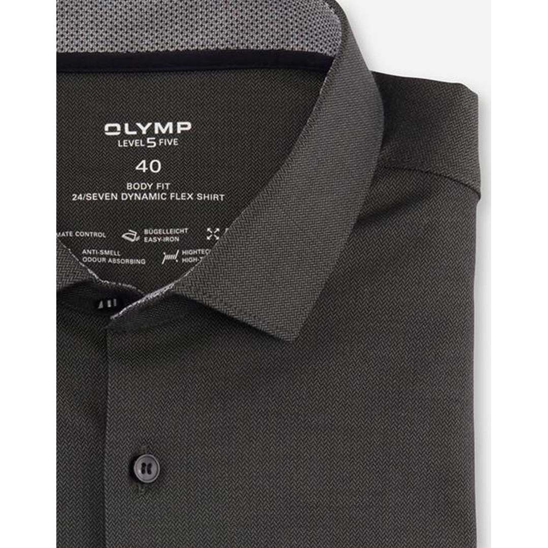Olymp Level Five 24/Seven Herren Businesshemd grün 208444 47 oliv