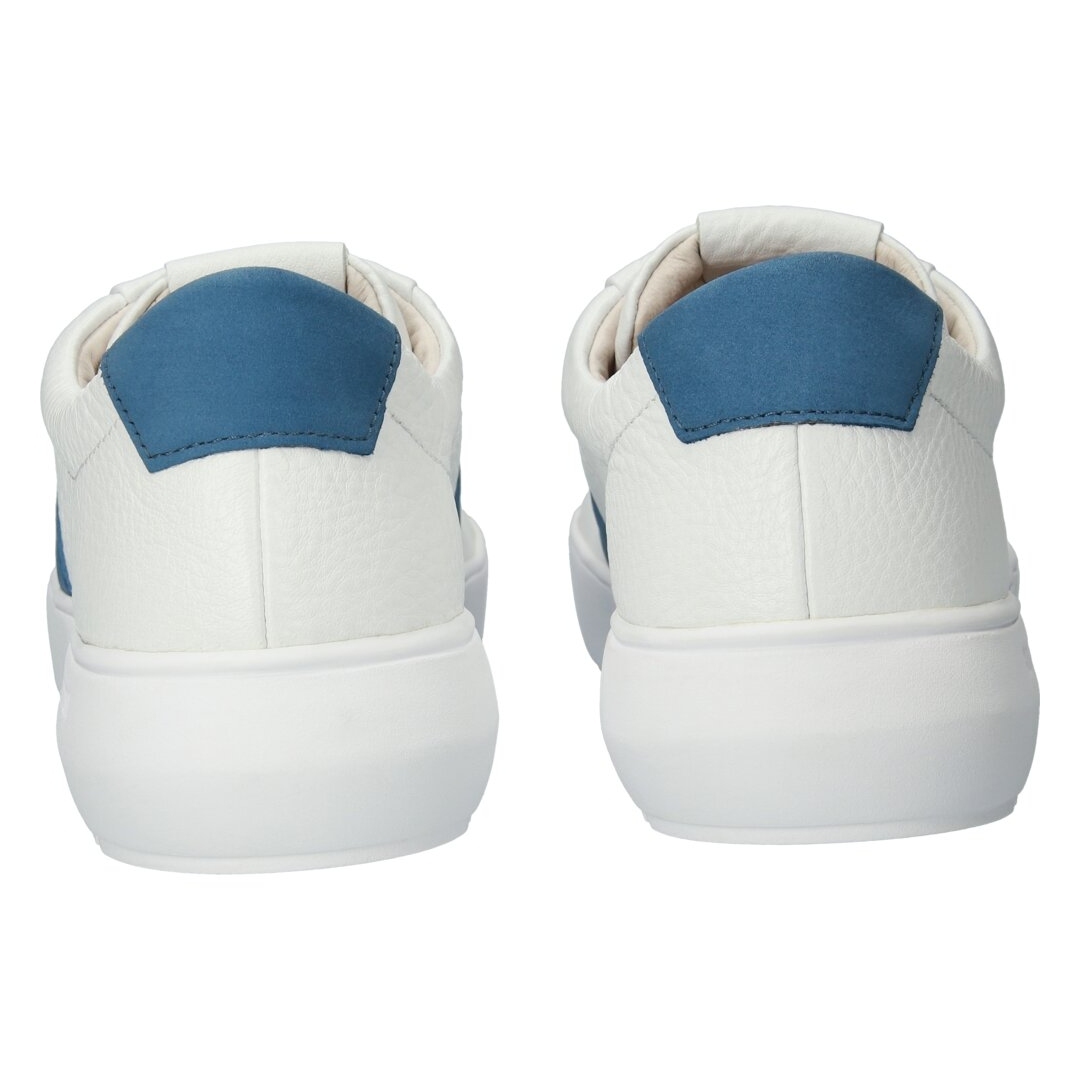 Blackstone Herren Sneaker Schuhe weiß BG172 Ryder white blue ashes