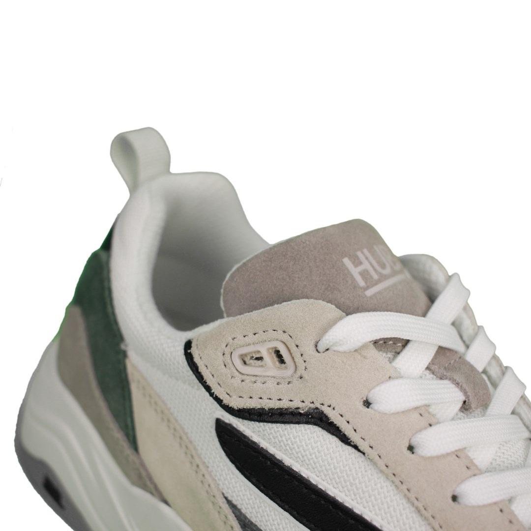 HUB Herren Schuhe Sneaker Glide weiß grün M6102S43 A53 white green