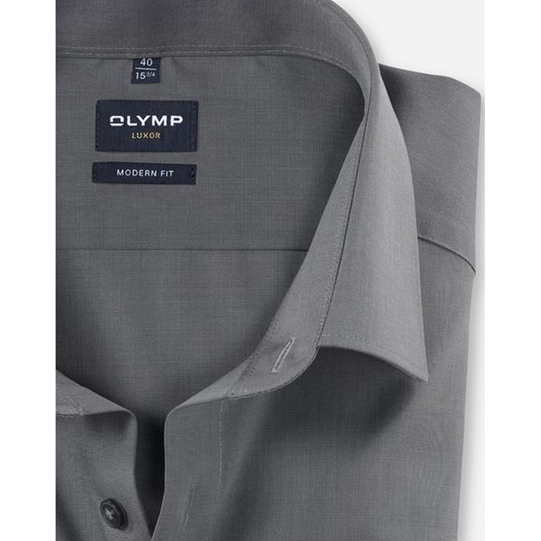 Olymp Luxor Modern Fit HErren Businesshemd grau 030264 60
