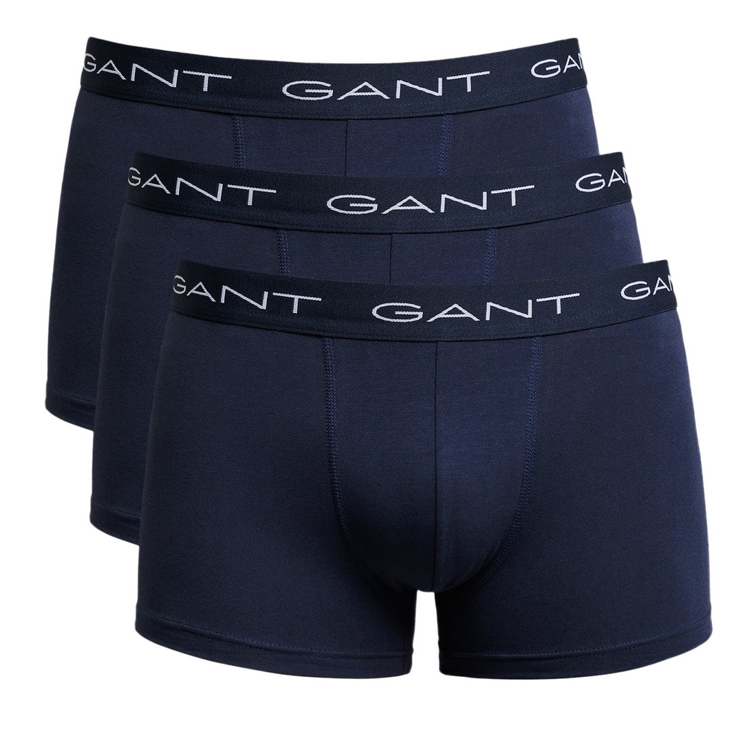 Gant Herren Unterhosen Boxershort 3 Pack Trunk Dreier Pack blau 900003003 405