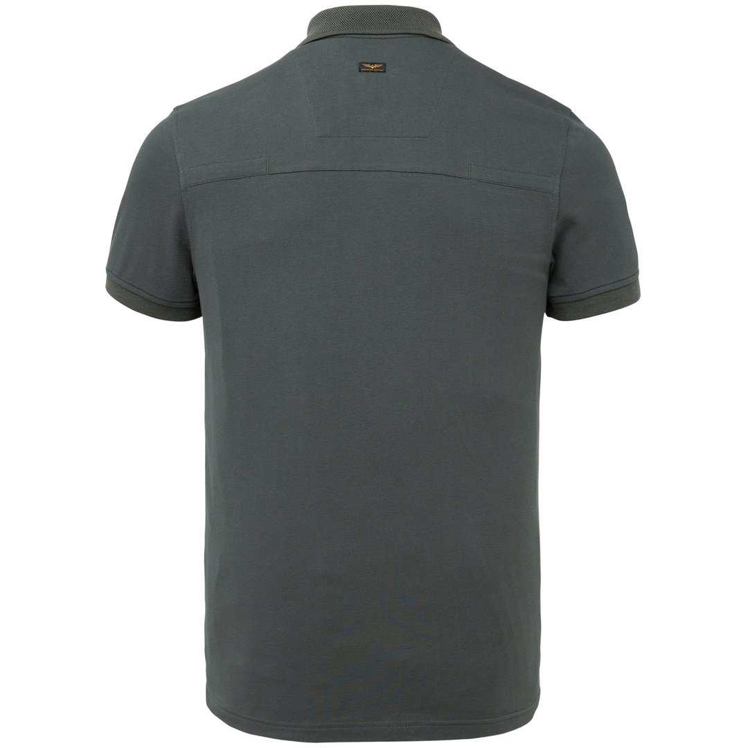 PME Legend Herren Polo Shirt Fine Pique Solid grün unifarben PPSS2204854 6026 urban chic