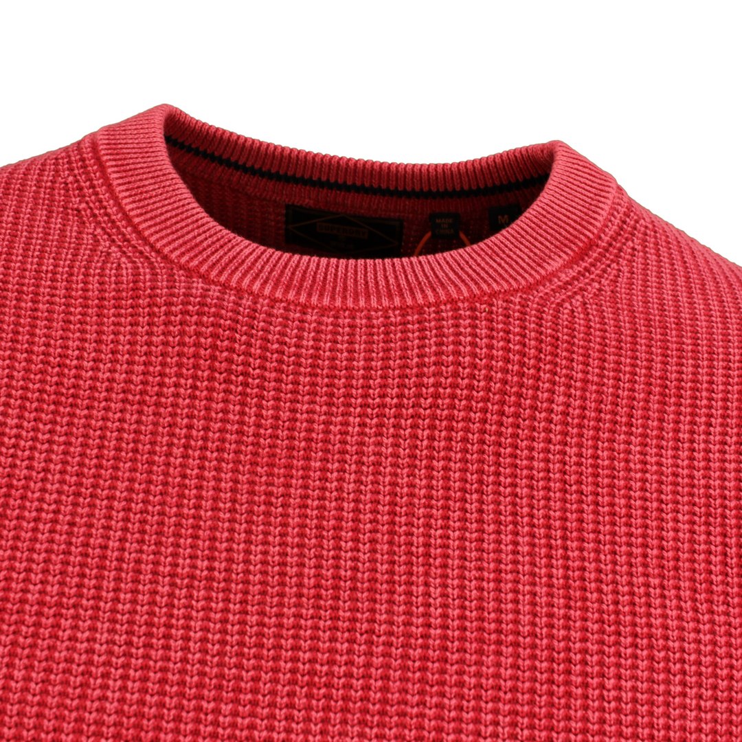 Superdry Strickpullover Pullover rot Academy Dyed Textured Crew M6110283A 6JL red