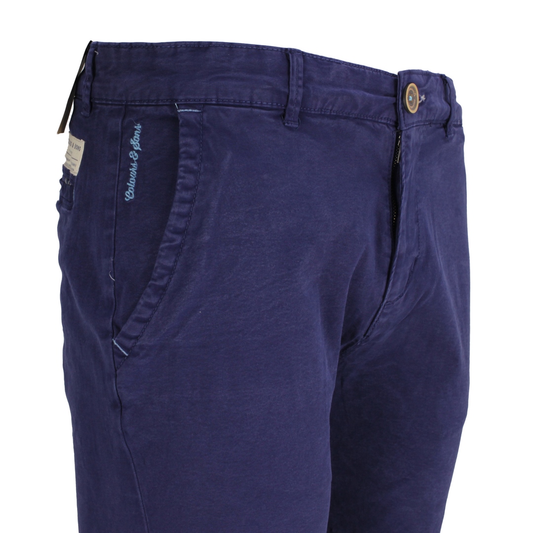 Colours & Sons Basic Chino Shorts dunkel blau unifarben 9121 998 699