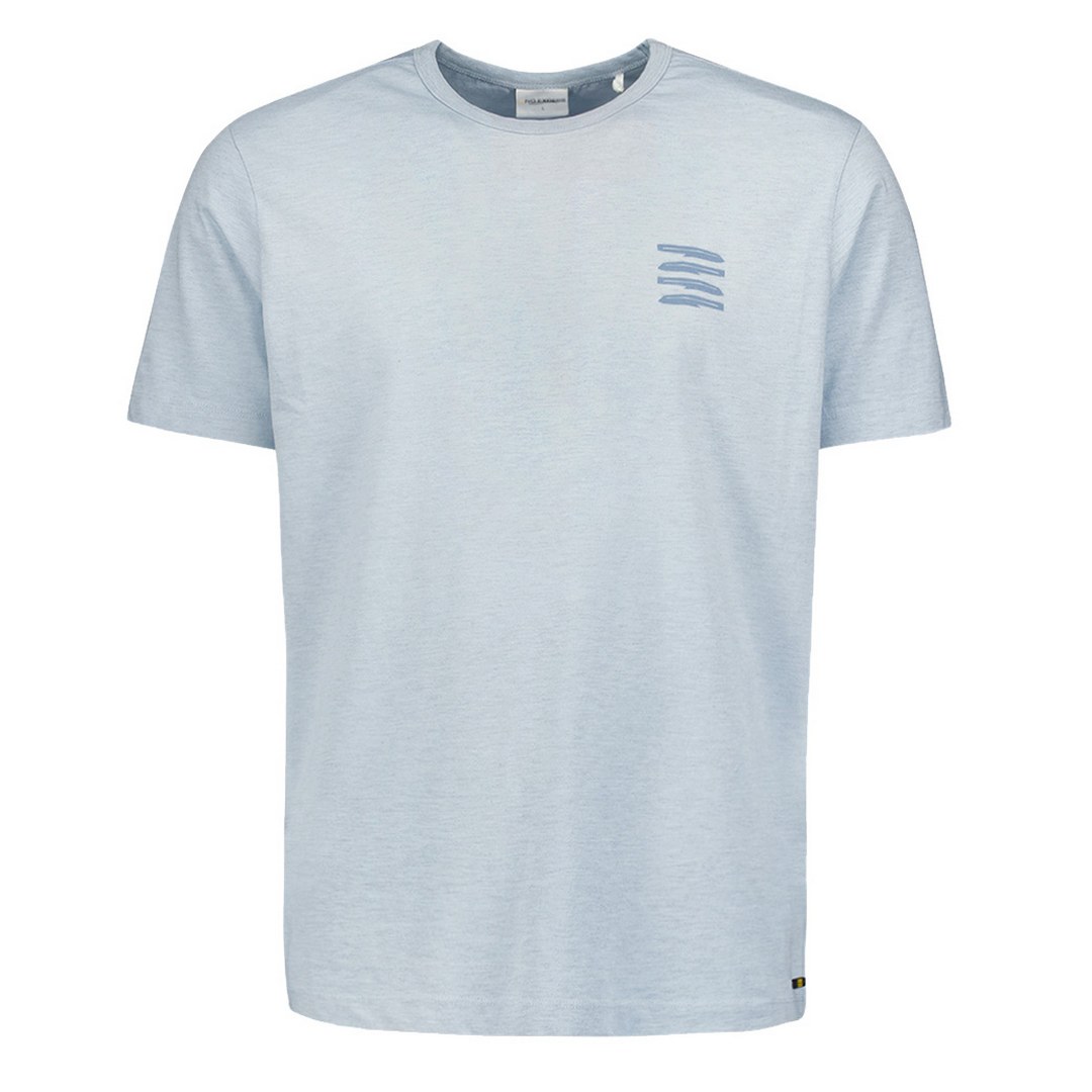 No Excess Herren T-Shirt Regular Fit blau Print 24350438 134 sky