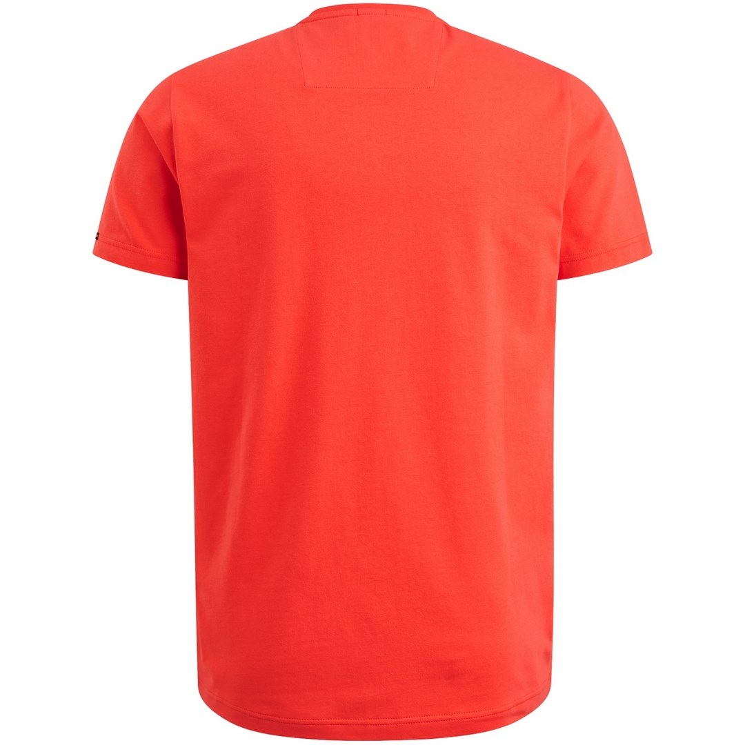 PME Legend Herren Basic T-Shirt Regular Fit rot PTSS2403599 3062 hot coral
