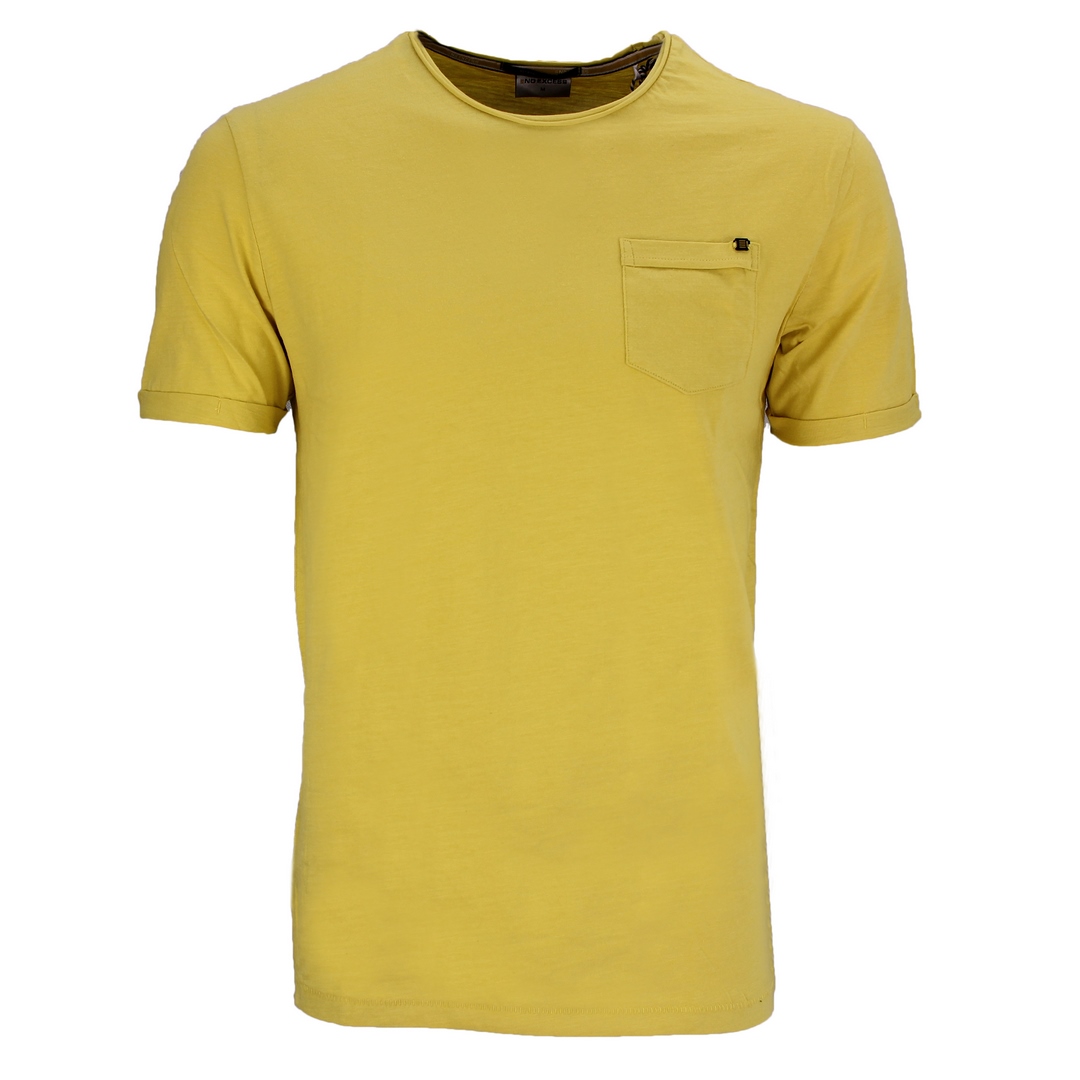 No Excess Herren T-Shirt kurzarm gelb unifarben 16340402 056 lime