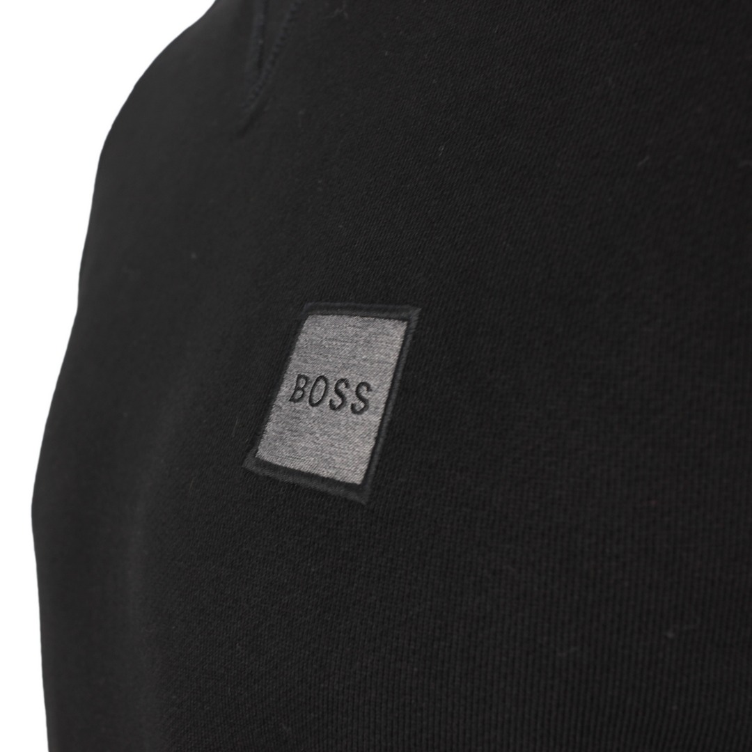 Hugo Boss Herren Sweatshirt schwarz unifarben 50462769 001 black Westart