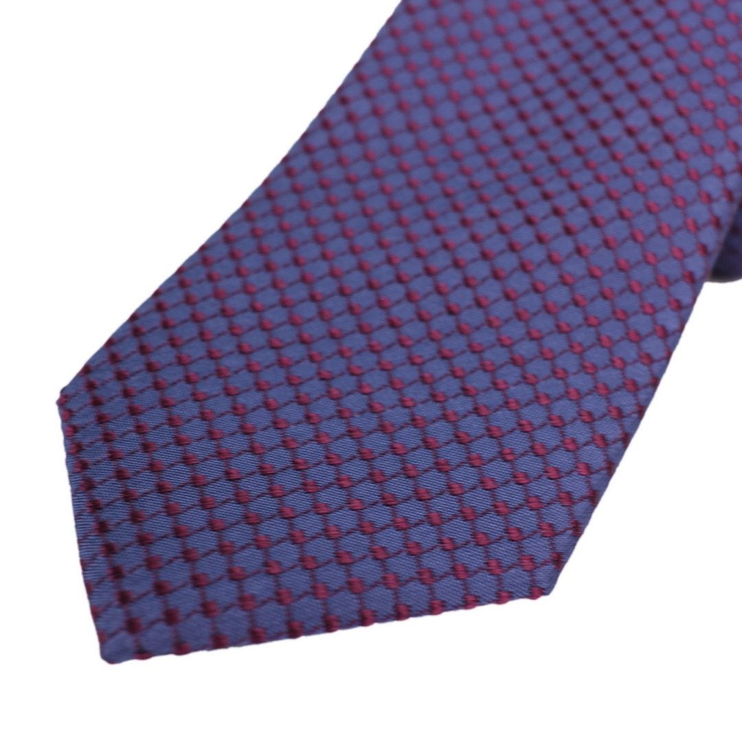 UNA Slim Krawatte blau rot gemustert 44105147