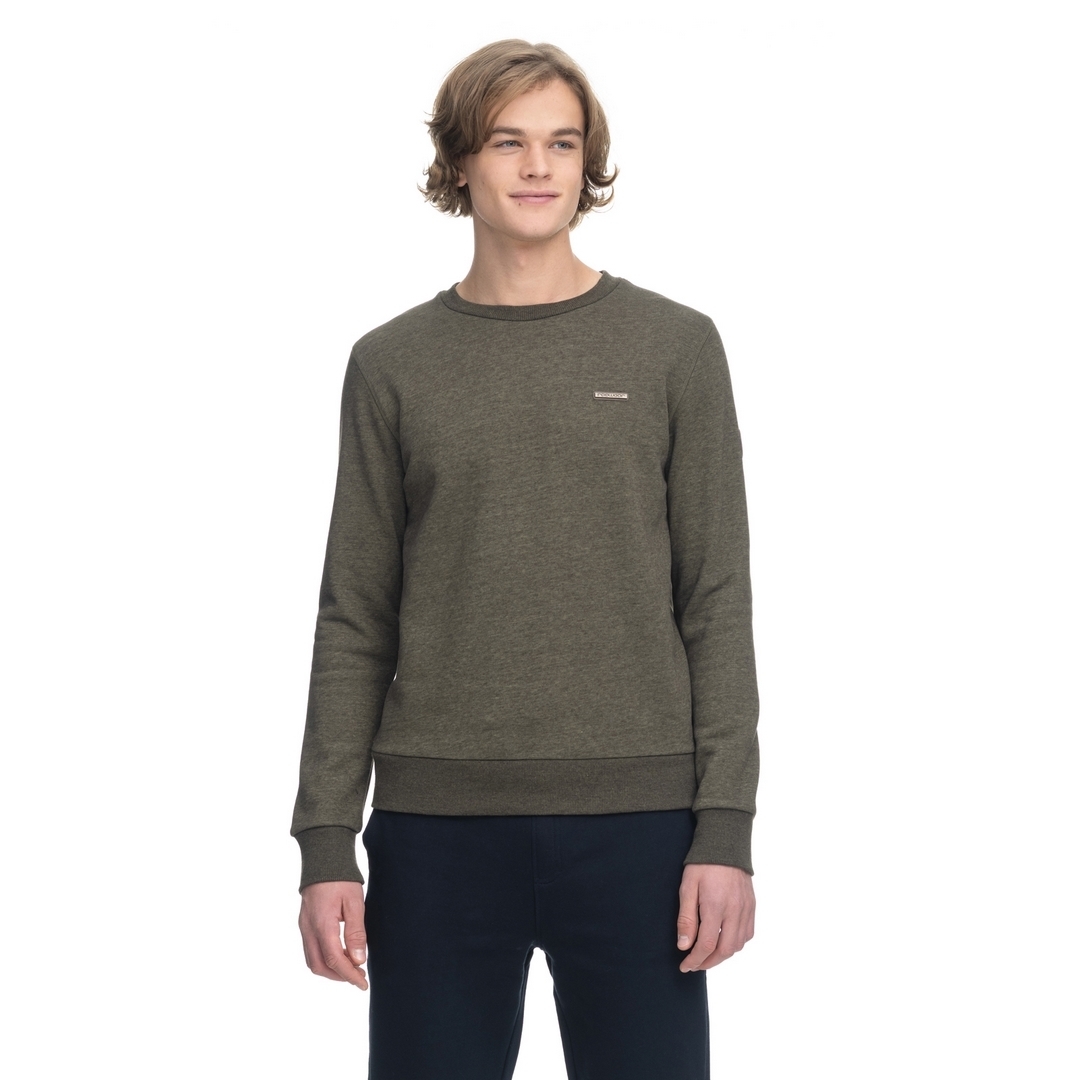 Ragwear Herren Sweat Shirt Pullover Sweater grün unifarben 2222 30001 5031 olive