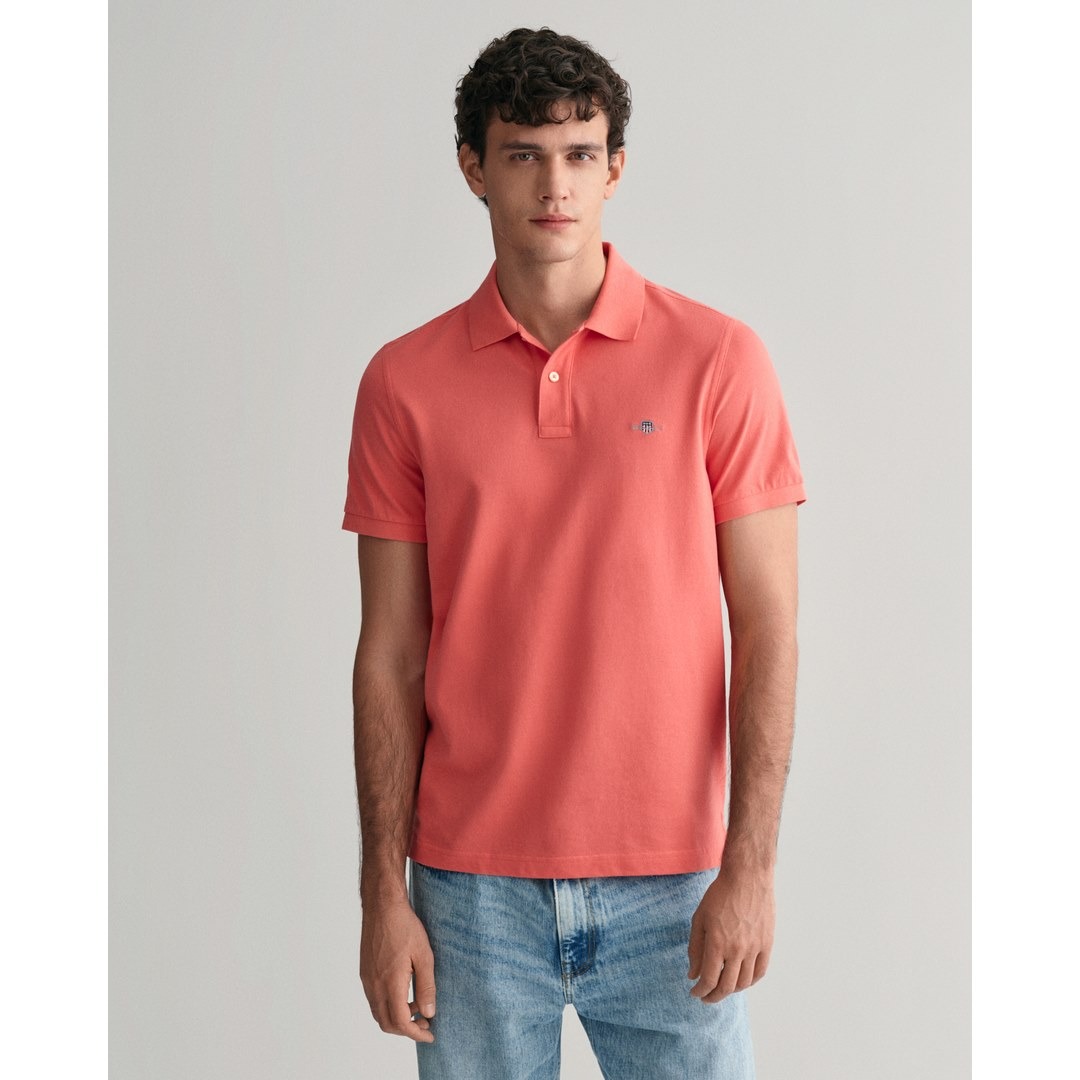 Gant Herren Shield Piqué Poloshirt Regular Fit pink 2210 628