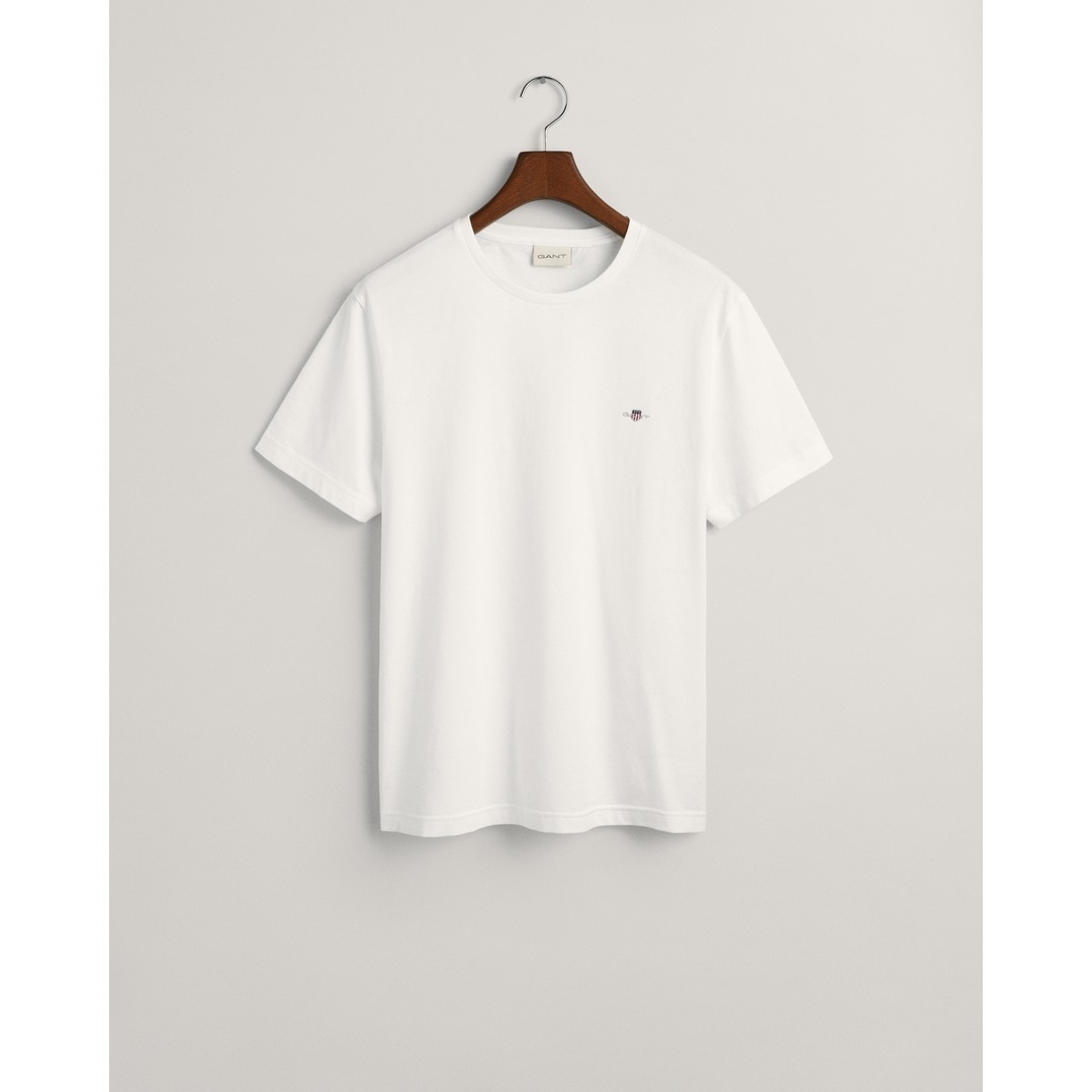 Gant Herren T-Shirt Regular Fit Shield weiß 2003184 110 white