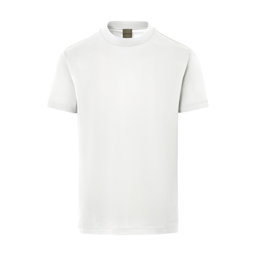 Benvenuto Herren Basic T-Shirt Adelmo weiß uni 3619 22005 0010 white