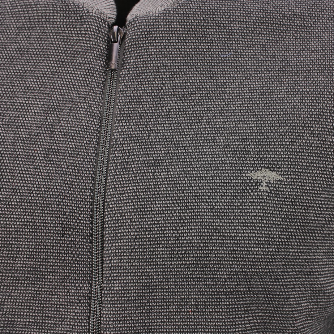 Fynch Hatton Strickjacke grau unifarben strukturiert 1121251 1907 silver-anthra