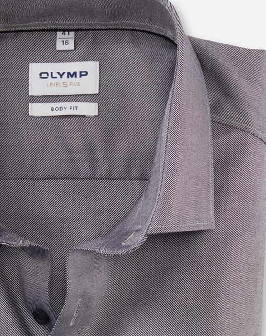 Olymp Level Five Herren Businesshemd grau 211444 69 graphit