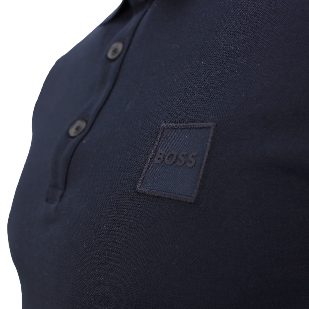 Hugo Boss Herren Polo Shirt kurzarm Passenger blau unifarben 50472668 404 dark blue