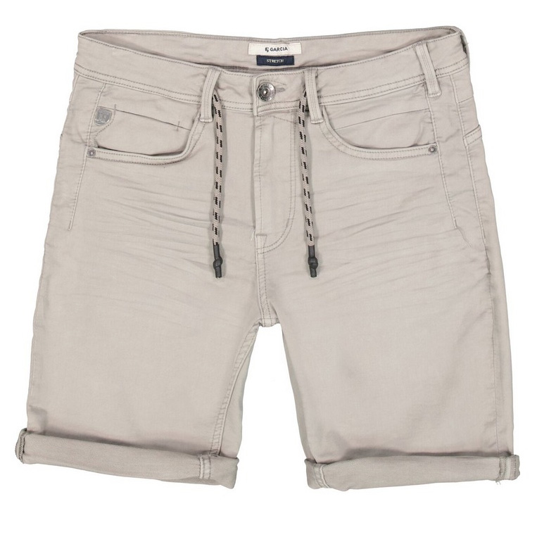 Garcia Herren Jeans Shorts Rocko Slim Fit grau 695 5904 cement