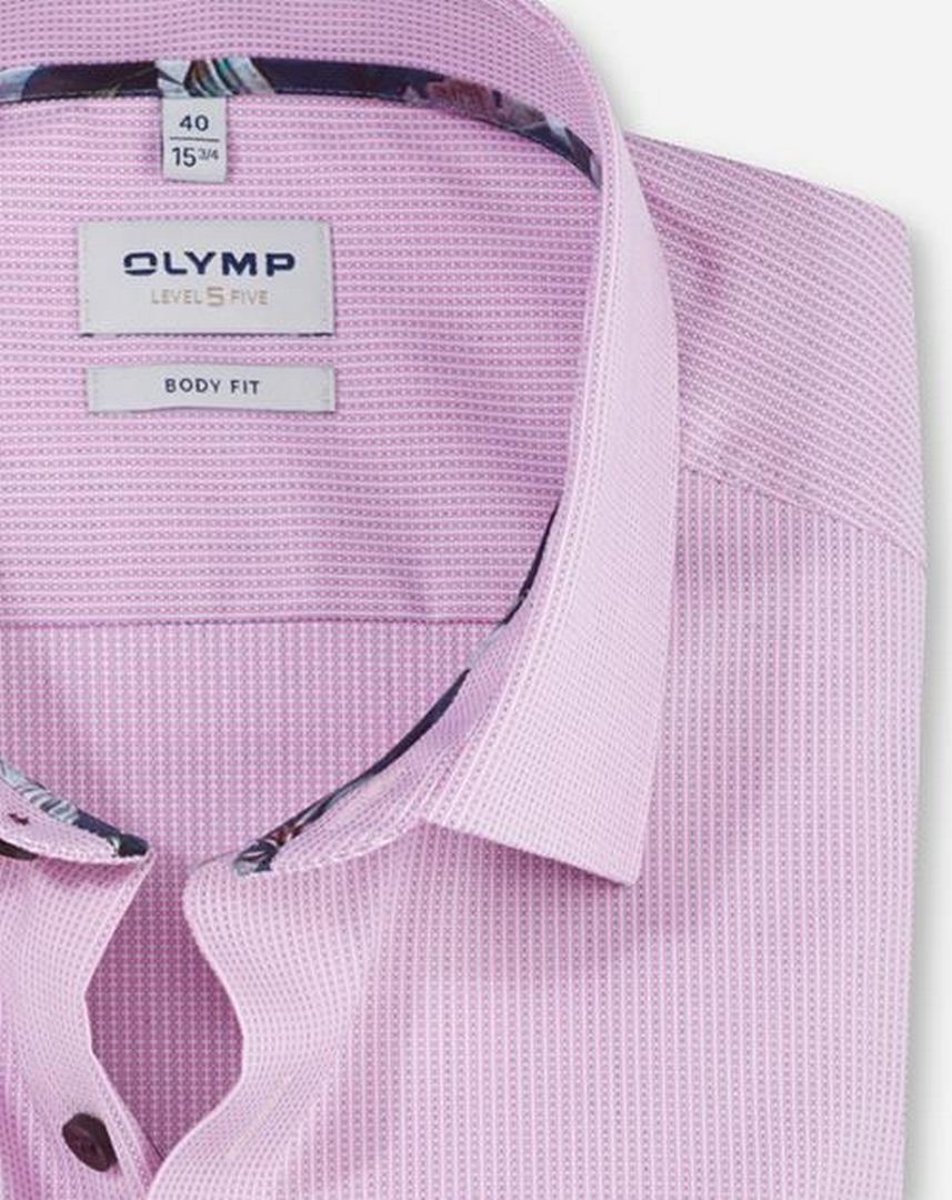 Olymp Level Five Herren Businesshemd rosa 206334 30 rosé