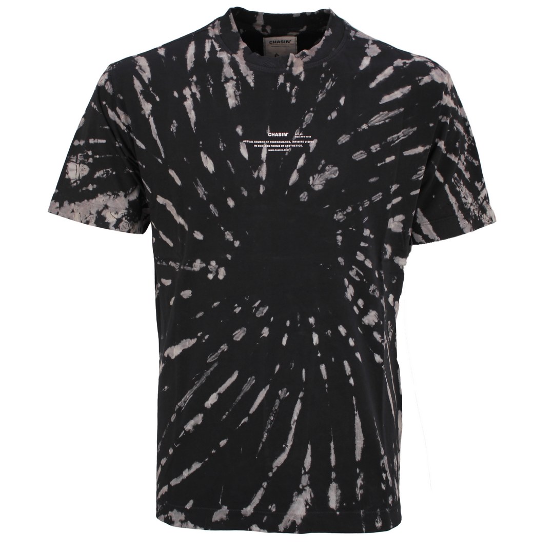 Chasin Herren T-Shirt Vulcan Tie Dye Muster schwarz weiß 5211357028 E90 black