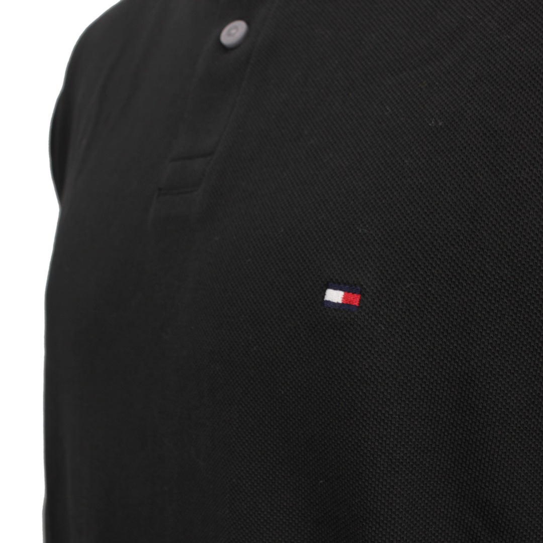 Tommy Hilfiger Langarm Shirt schwarz MW0MW20183 BDS black 1985 Regular LS Polo