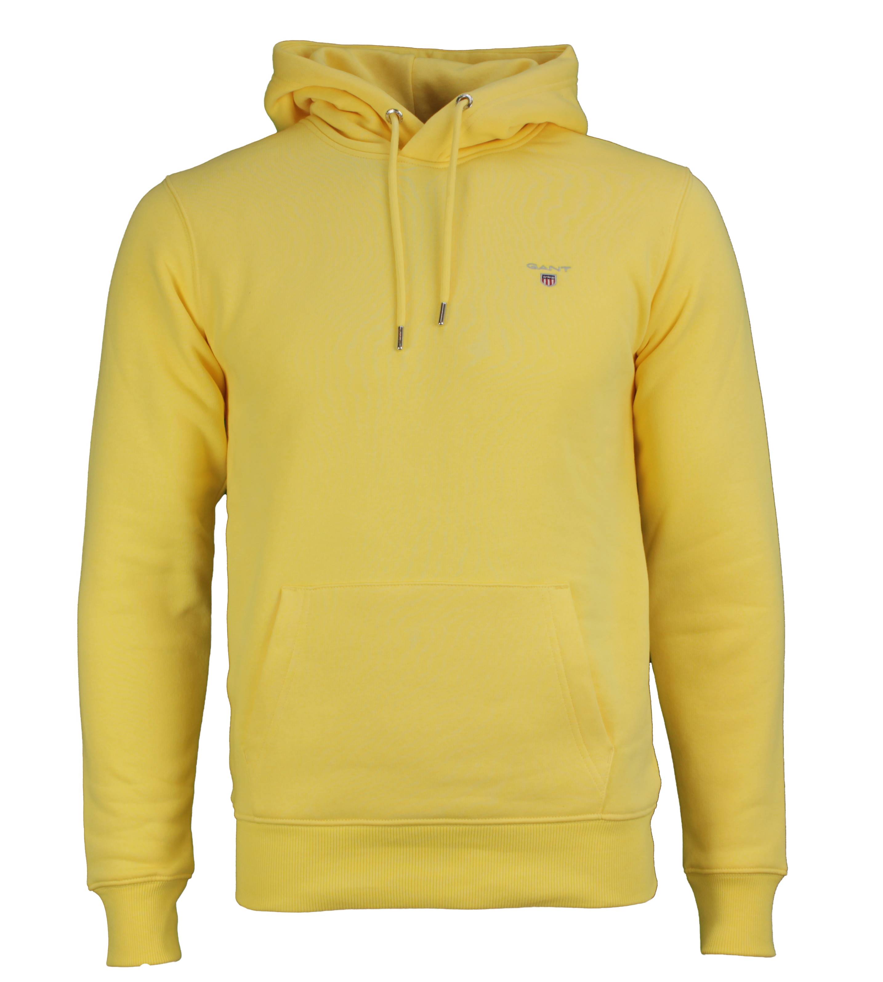Gant Herren Kapuzen Pullover Original Sweat Hoodie gelb 2047017 714 banana yellow