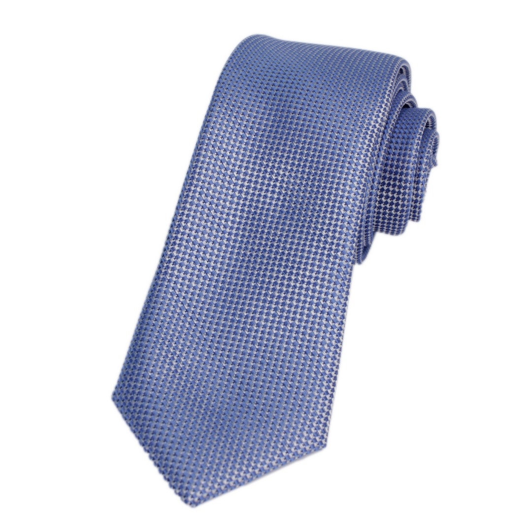 J.S. Fashion Slim Krawatte minimal Muster 70929 Pin Point 19 blue 