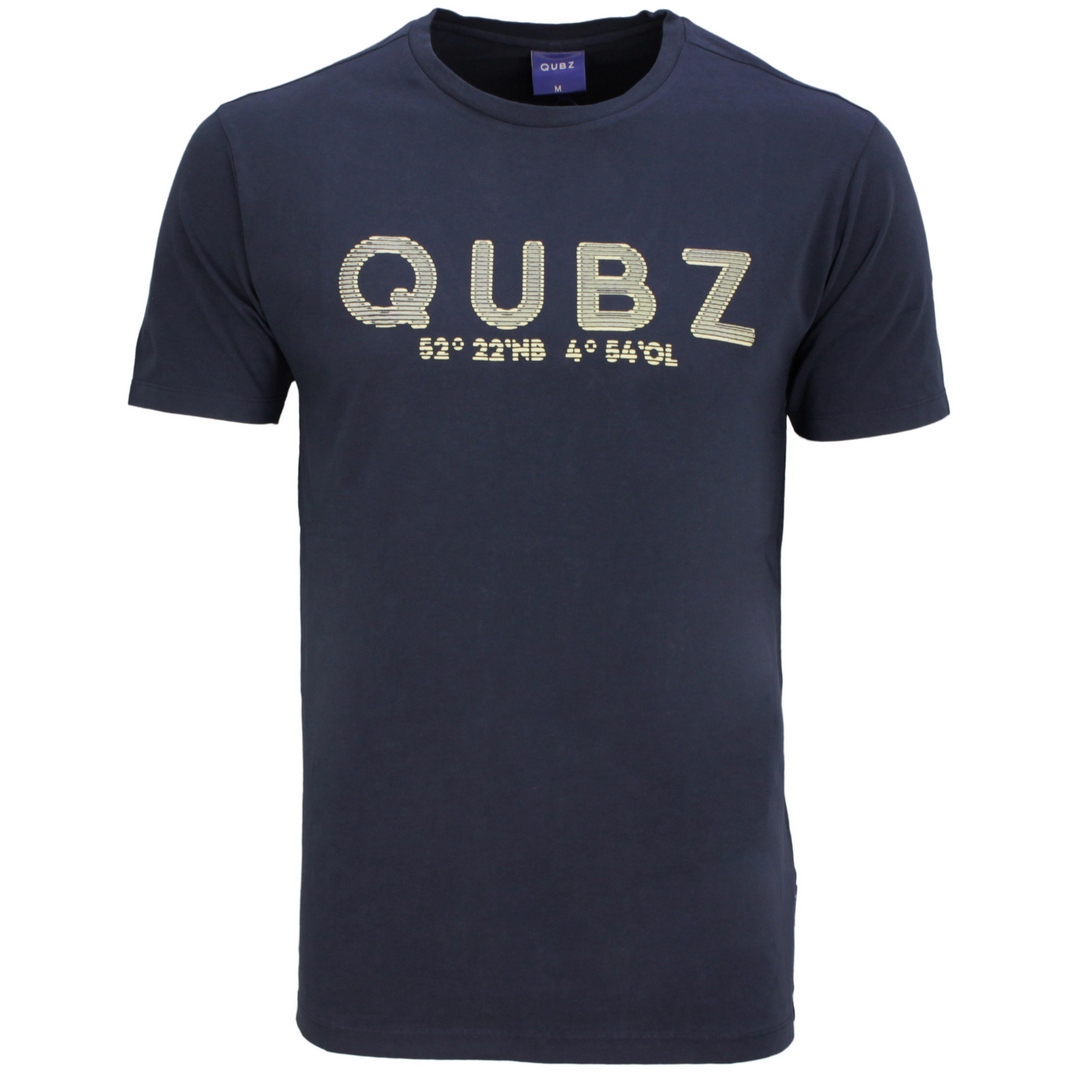 Qubz Herren T-Shirt kurzarm blau Q05350204 037 Navy