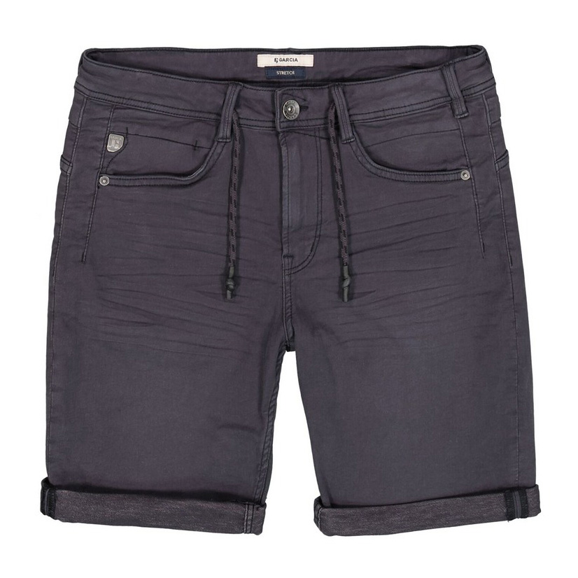 Garcia Herren Jeans Shorts Rocko Slim Fit schwarz 695 60 black
