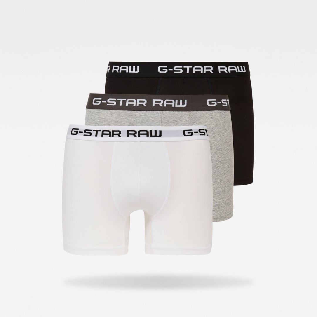 G-Star Raw Herren Boxershort Dreier Pack schwarz grau weiß D03359 2058 6172