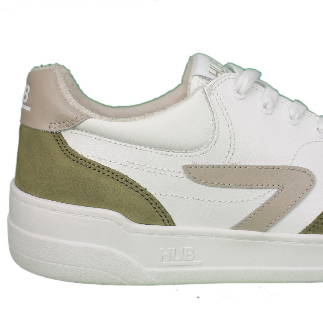 HUB Herren Sneaker Schuhe Court grün weiß M5901L68 490