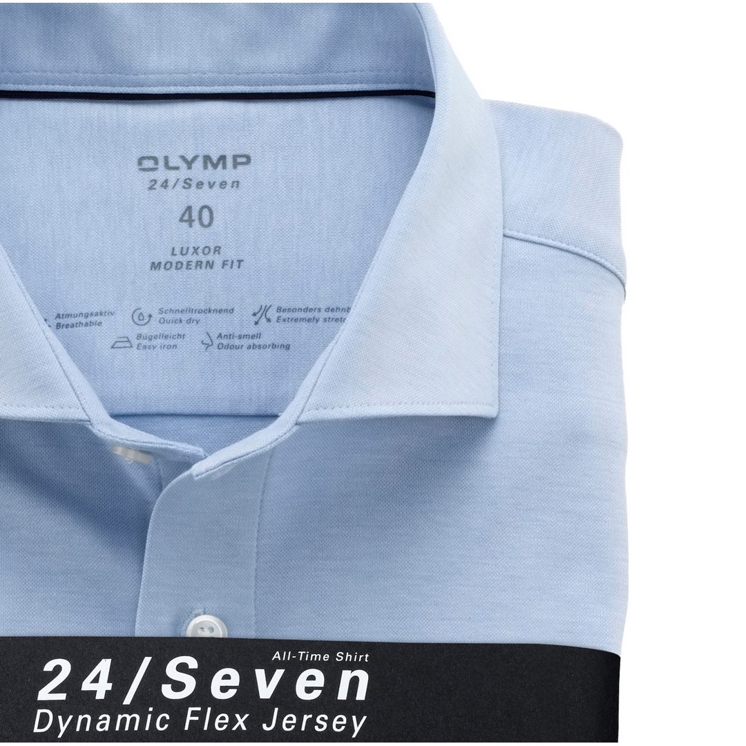 Olymp Luxor 24/Seven Modern Fit  Business Hemd Businesshemd 121084 11 bleu