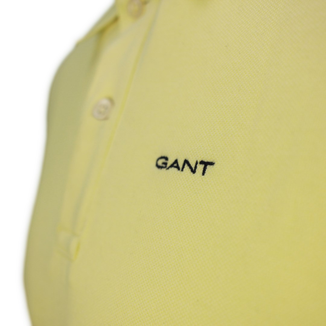 Gant Herren Poloshirt Pique Rugger gelb 2003179 721 lemonade yellow