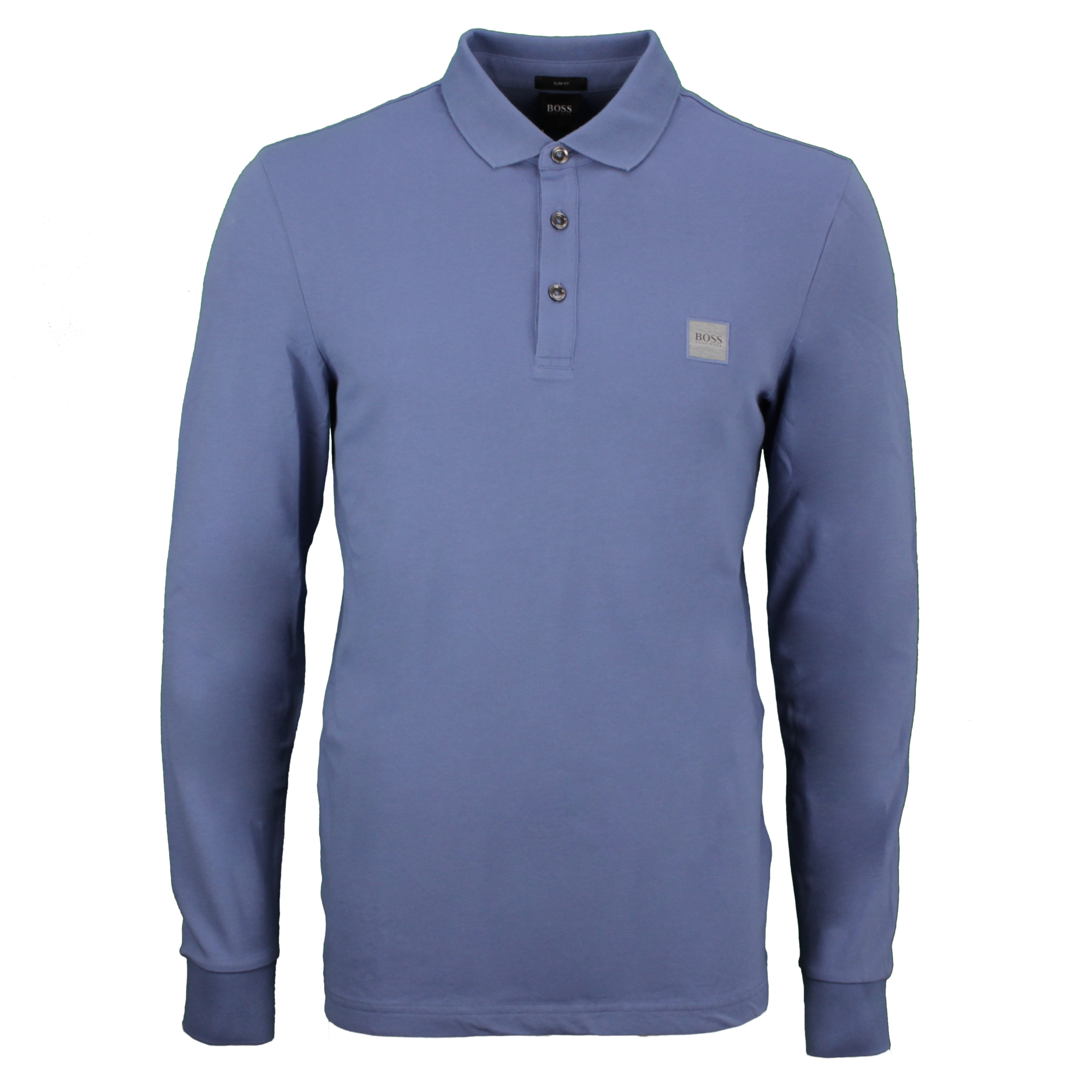Hugo BOSS Rugby Shirt Langarm Shirt Langarmshirt blau Passerby 50387465 489 Open Blue