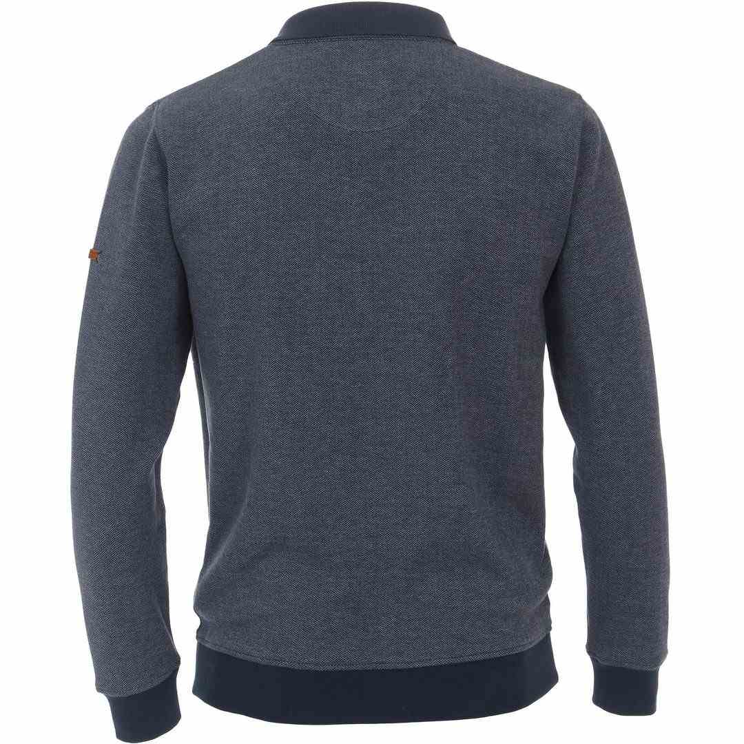 Redmond Herren Sweatshirt Pullover blau unifarben 222860700 10
