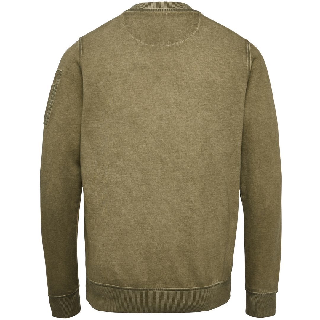 PME Legend Herren Sweatshirt Pullover grün unifarben PSW2209438 8036 tarmac