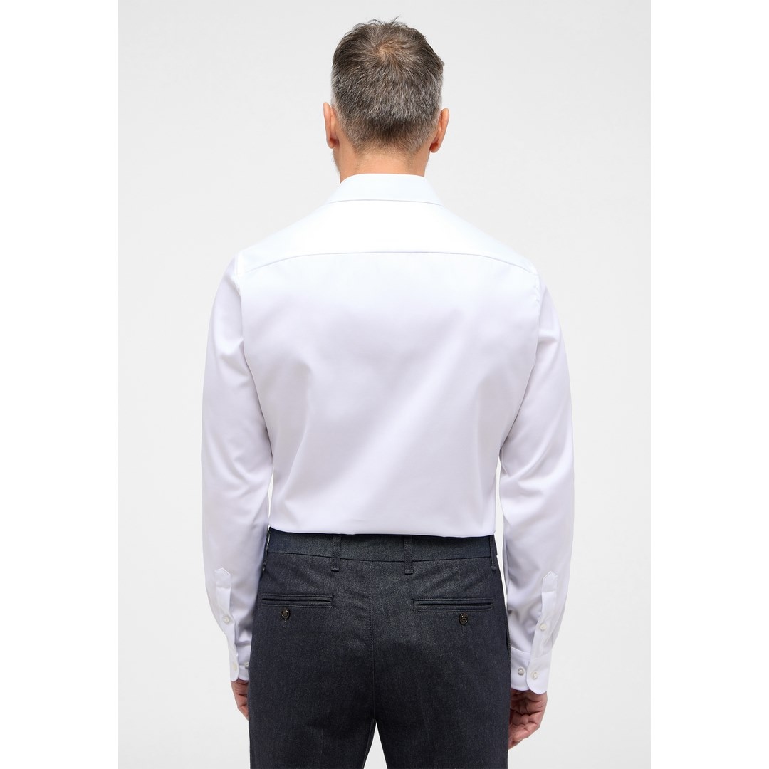 Eterna Herren Hemd Cover Shirt Slim Fit weiß Uni 8817 F182 00