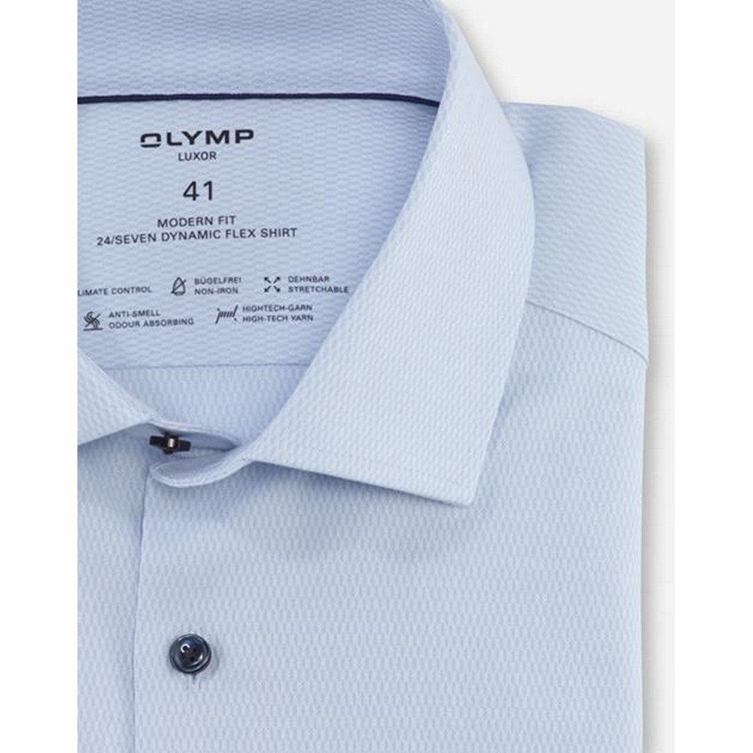 Olymp Luxor 24/Seven Herren Businesshemd blau 124344 11 bleu