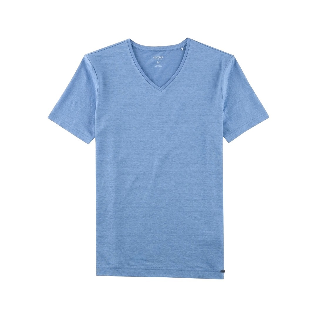 Olymp Level Five Herren T-Shirt Casual Shirt blau 566152 12