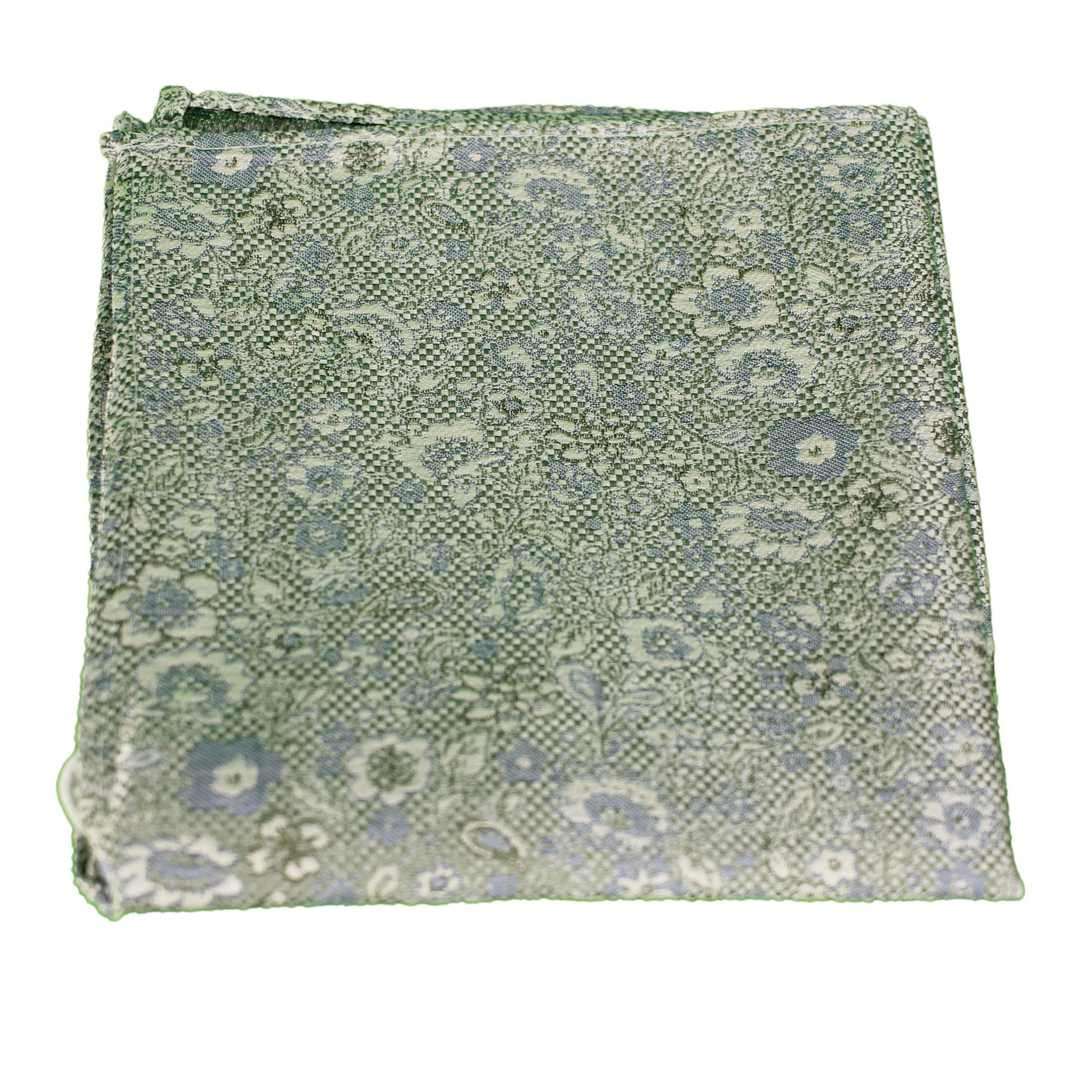 Ploenes Einstecktuch blau grün florales Muster 5710T00525 005