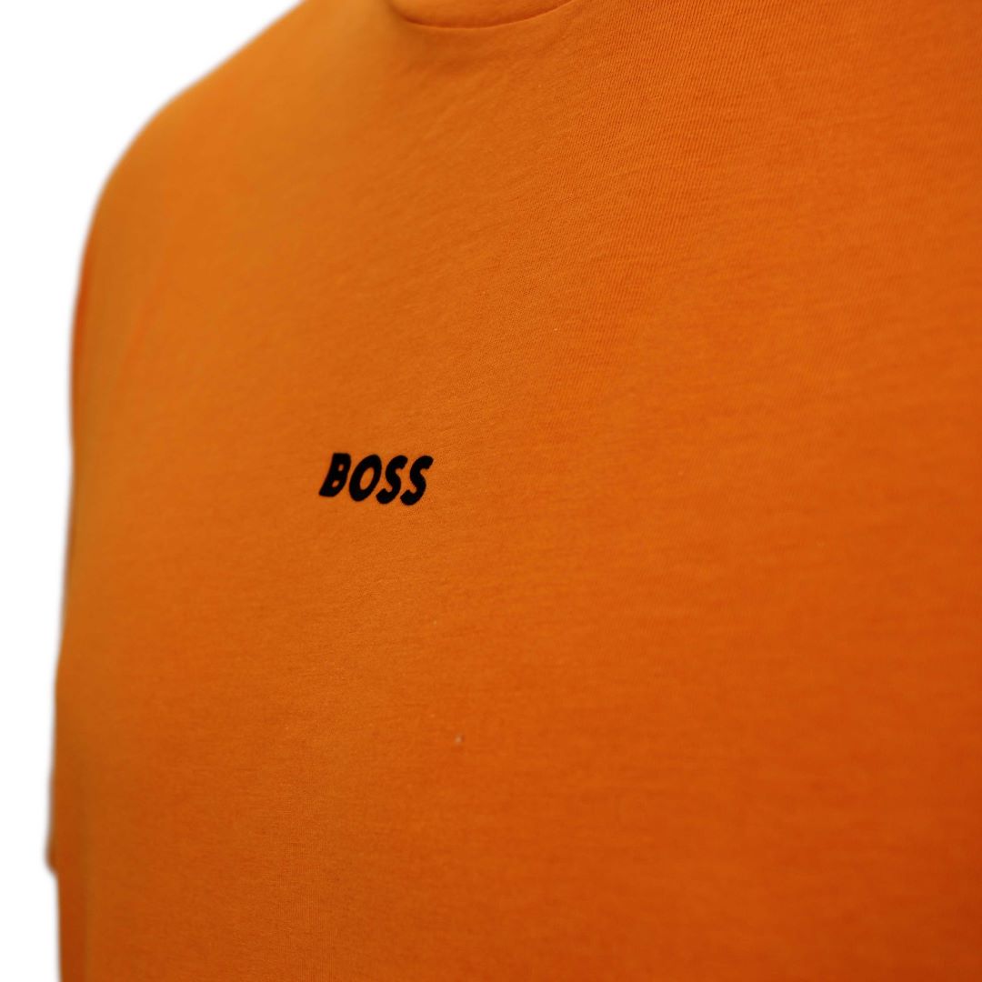 BOSS Herren T-Shirt kurzarm Tchup orange unifarben 50473278 890