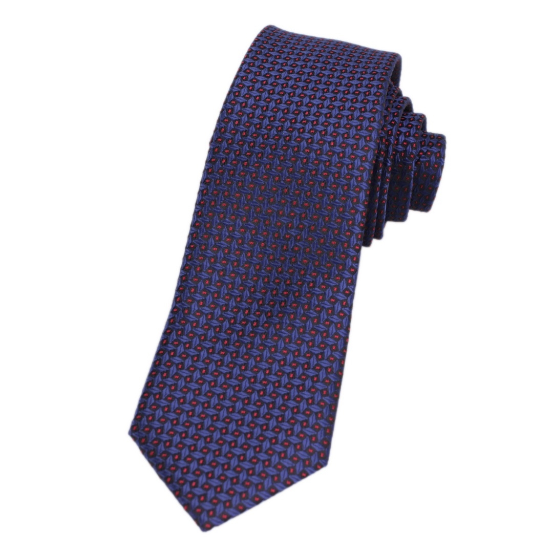 J.S. Fashion Slim Krawatte K 45177 mini 200 blau rot