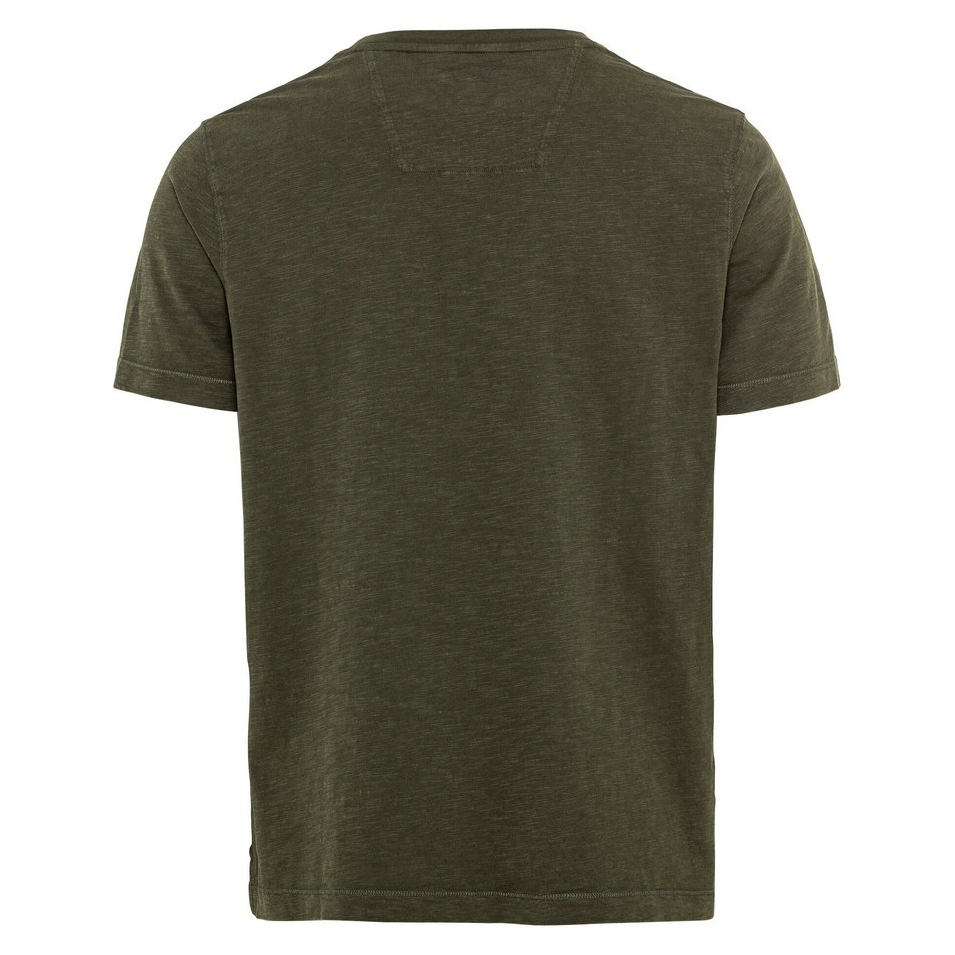 Camel active T-Shirt Henley Shirt Kurzarm Olive grün 9T04409474 35 