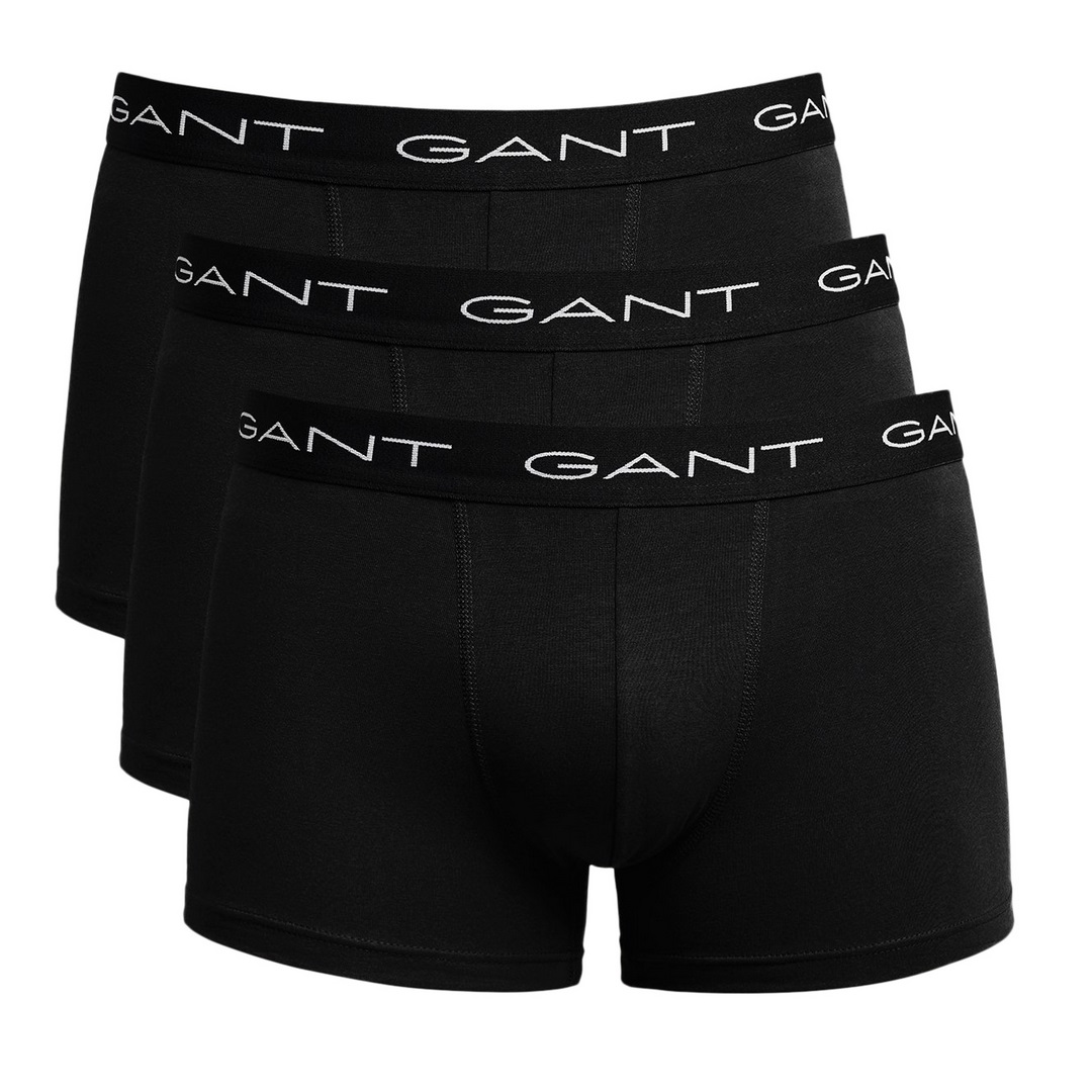 Gant Herren Unterhosen Boxershort 3 Pack Trunk Dreier Pack schwarz 900003003 5 