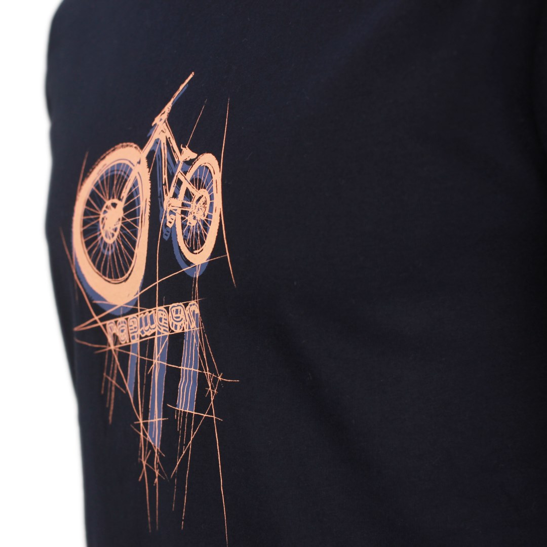 Ragwear Herren T-Shirt Borny blau Fahrrad Print 2312 15010 2028 navy