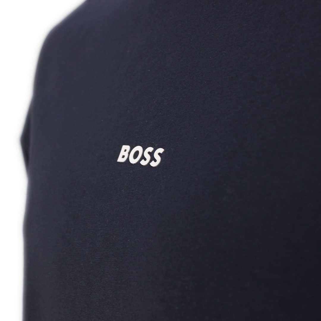 Hugo Boss Herren T-Shirt kurzarm Tchup blau unifarben 50473278 404 dark blue