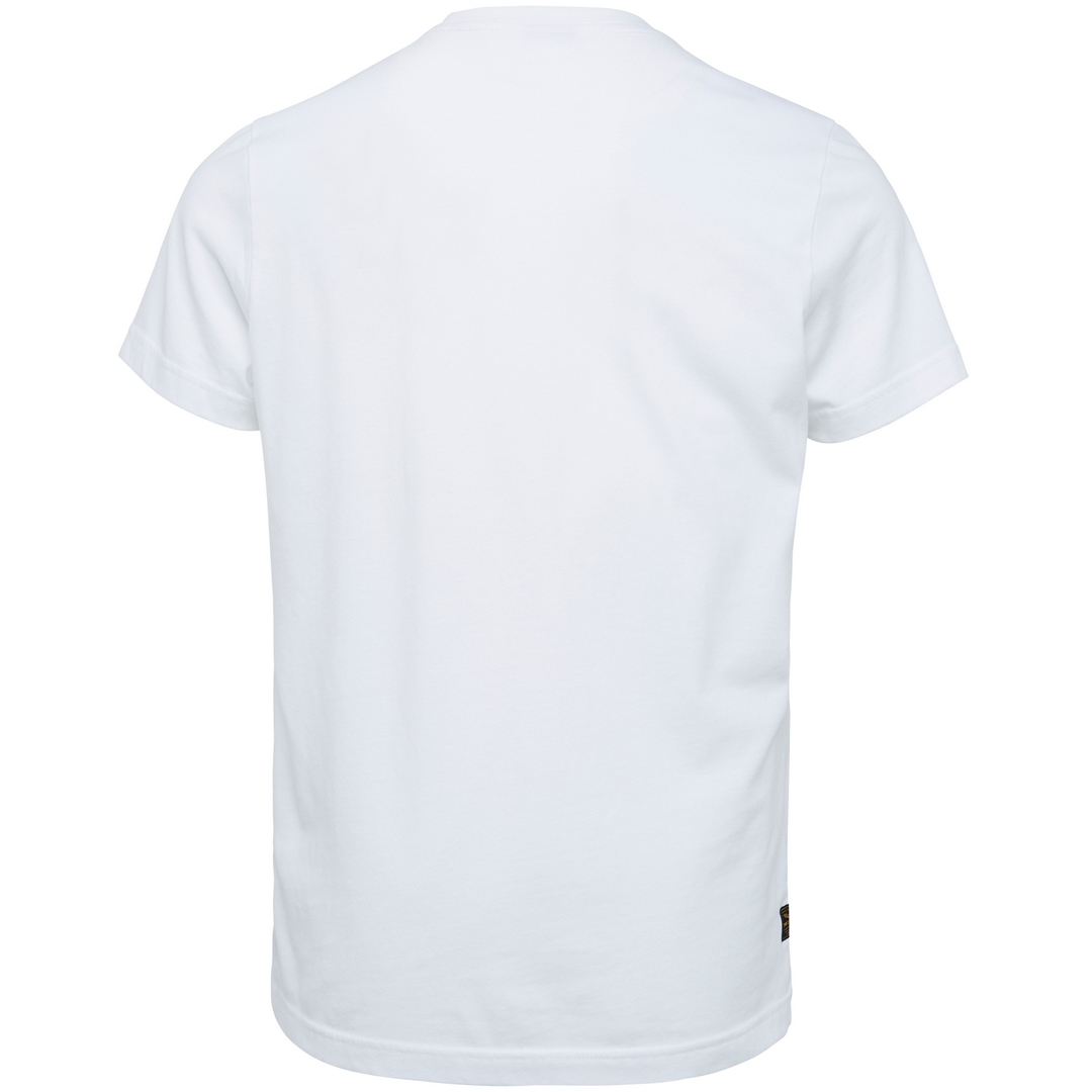 PME Legend Herren T-Shirt kurzarm Short Sleeve R Neck Hobbs Single J PTSS2203569 7003 bright white