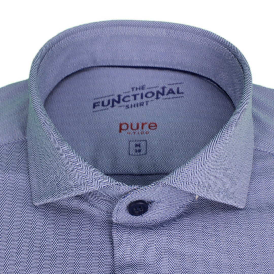 Pure Herren Functional Hemd blau D31312 21750 110 uni mittelblau
